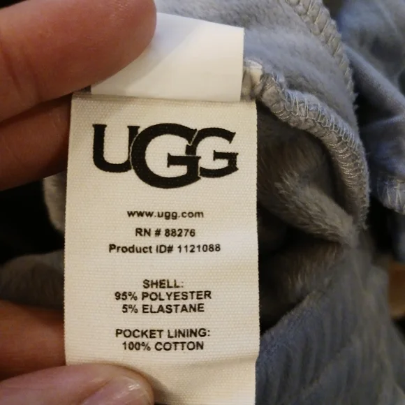 UGG Belden Velour Lounge SET Hoodie & Joggers Dusty Blue XS 2-Piece - Picture 15 of 16